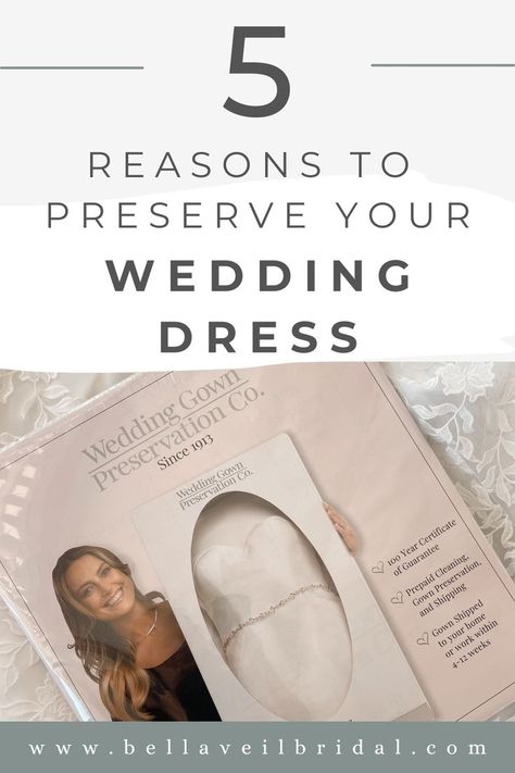 Wondering what to do with your wedding dress after the big day? Here are 5 reasons to preserve your dreamy wedding gown! Dress Preservation, Wedding Gown Preservation, Wedding Dress Preservation, Tying The Knot, Dreamy Wedding, Tie The Knots, New Chapter, Gown Wedding Dress, Beautiful Bride