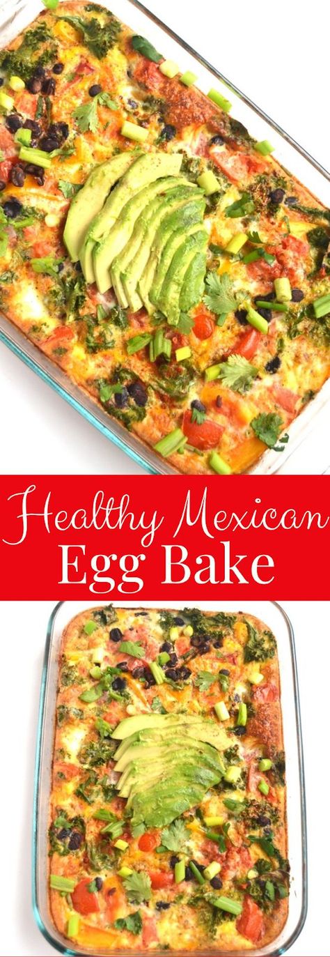 Cilantro Eggs, Mexican Egg Bake, Mexican Egg, Breakfast Egg Bake, Mexican Breakfast Casserole, Easy Clean Eating Recipes, Mexican Breakfast, Egg Bake, Healthy Mexican