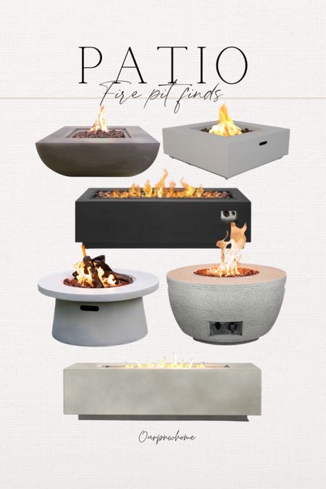 Great patio fire pit finds! Propane fire fir, concrete fire pit, outdoor fire pit, round fire pit, rectangular fire pit, square fire pit, patio decor, outdoor heating Follow my shop @ourpnw_home on the @shop.LTK app to shop this post and get my exclusive app-only content! #liketkit #LTKSeasonal #LTKsalealert #LTKhome @shop.ltk https://liketk.it/47XiB Round Propane Fire Pit Table, Round Concrete Fire Pit, Concrete Fire Table, White Fire Pit, Propane Fire Table, Rectangle Fire Pit, Cement Fire Pit, Small Patio Fire Pit Ideas, Gas Outdoor Firepits