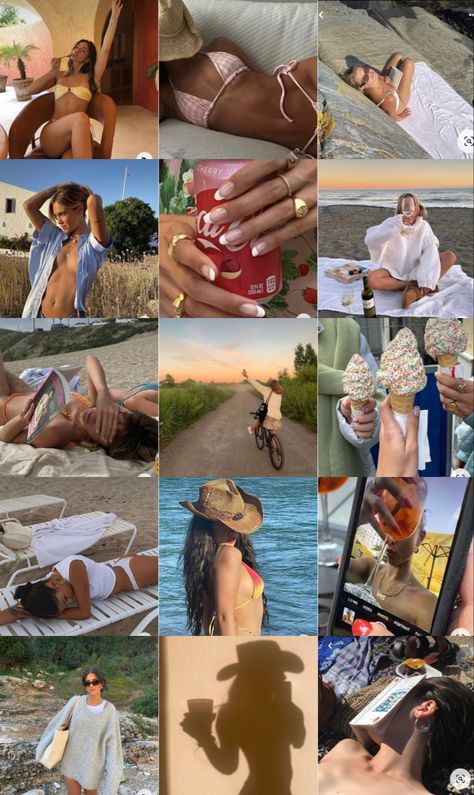 Instagram Pose Ideas Aesthetic, Insta Grid, Grid Instagram, Cool Girl Outfit, Summer Feed Instagram, Summer Instagram Pictures, Instagram Feed Goals, Mood With Bae, Best Instagram Feeds