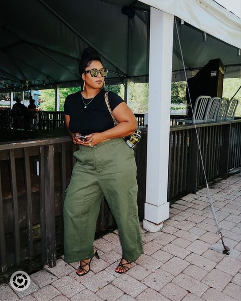 Summer style Cargo pants and crop top Strappy sandals outfit Easy summer style Target spring finds Cargo Pants And Crop Top, Strappy Sandals Outfit, Easy Summer Style, How To Style Cargo Pants, Simple Summer Style, Style Cargo Pants, Cropped Cargo Pants, Sandals Outfit, Style Cargo