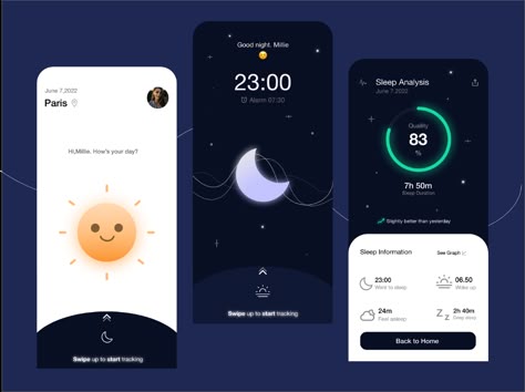 Sleep Tracking App, Home Assistant Dashboard, Fitness Tracker App, Sleep App, Wellness App, Calm App, Wellness Apps, Ux Mobile, App Home