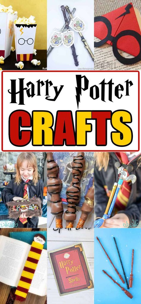 Easy Harry Potter Crafts, Crafts For Your Room, Harry Potter Crafts For Kids, Harry Potter Art Projects, Harry Potter Diy Crafts, Harry Potter Activities, Harry Potter Day, Harry Potter Bookmark, Harry Potter Dolls