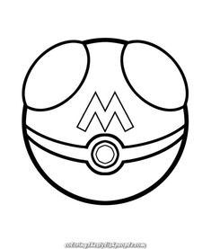 Pokemon Coloring Sheets, Master Ball, Pokemon Sketch, Pokemon Ball, Ball Drawing, Pokemon Party, Pokemon Coloring Pages, Pokemon Coloring, Pokémon Master