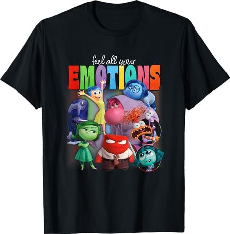 Disney Pixar Inside Out 2 Feel All Your Emotions Vintage T-Shirt Pixar Inside Out, Disney Inside Out, Inside Out 2, Fit For Men, Disney Disney, Disney Plus, Cool Tees, Unique Tshirts, Disney Pixar