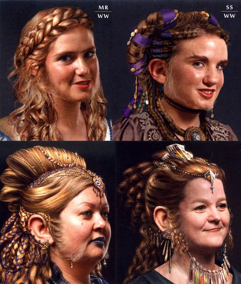 female dwarves Dwarven Hairstyles, Dwarven Fashion, Dwarven Woman, Dwarves Lotr, Lotr Fashion, Tolkien Dwarves, Dnd Cities, Lotr Oc, Ankh Morpork