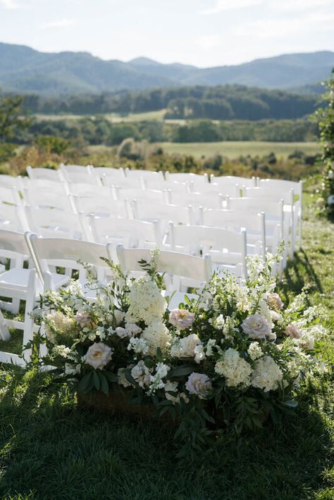 Charlottesville Area Weddings | Pippin Hill Farm & Vineyards | Ashley & Gabe Wedding Ceremony Florals, Early Fall Wedding, Pippin Hill Wedding, Early Fall Weddings, Ceremony Florals, Virginia Wine Country, Fall Wedding Ceremony, North Garden, Charlottesville Wedding