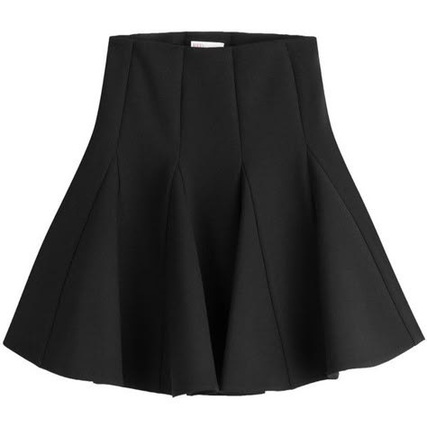 R.E.D. Valentino Mini Swing Skirt ($399) ❤ liked on Polyvore featuring skirts, mini skirts, black, flippy skirt, red valentino, swing skirt, red valentino skirt and mini skirt Luxury Modern Mini Skirt, Luxury High-waist Lined Mini Skirt, Elegant Black A-line Mini Skirt, Luxury Black Short Skirt, Luxury Black Knee-length Mini Skirt, Valentino Skirt, Anarkali Designs, Skirt Mini, Fall Winter Wardrobe