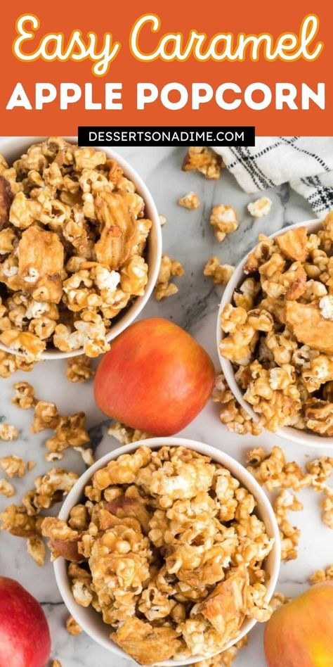 Homemade Caramel Apple, Caramel Apple Popcorn, Apple Popcorn, Caramel Apples Homemade, Homemade Popcorn, Fall Festivals, Popcorn Recipes, Caramel Popcorn, Homemade Caramel