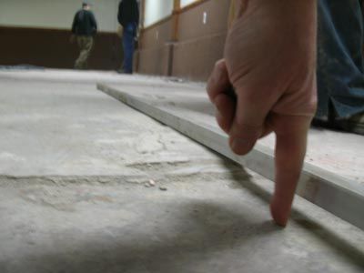 How can I prepare uneven concrete floor for vinyl planks...concepts Level Basement Floor, Uneven Floor Solutions, Flooring For Uneven Floors, Floating Floor Over Concrete, Best Flooring For Uneven Floors, How To Level Basement Floor, Uneven Basement Floor Ideas, Sealed Concrete Basement Floor, How To Finish A Basement Floor