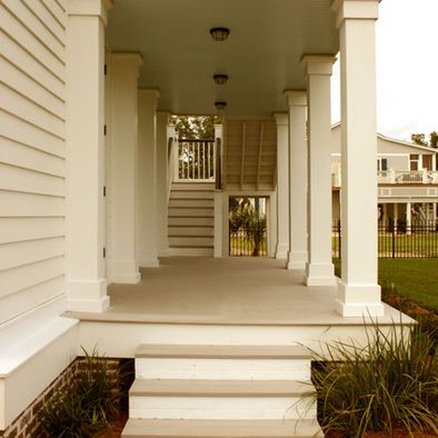 Exterior Wrap Around Concrete Porch Design, Pictures, Remodel, Decor and Ideas - page 10 Column Design Ideas, Front Porch Pillars, Porch Pillars, House Columns, Front Porch Columns, Exterior Columns, Columns (home), Design Interior Modern, Porch Columns