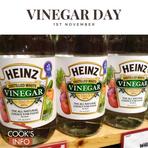 The 1st of November is Vinegar Day. You can hold a vinegar tasting, or make a vinegar pie, or put vinegar on your French fries. #VinegarDay Clean Armpits, Armpits Smell, Apple Cider Vinegar Remedies, Vinegar Uses, Vinegar Cleaning, Hard Water Stains, Sweat Stains, Vinegar And Water, Distilled White Vinegar