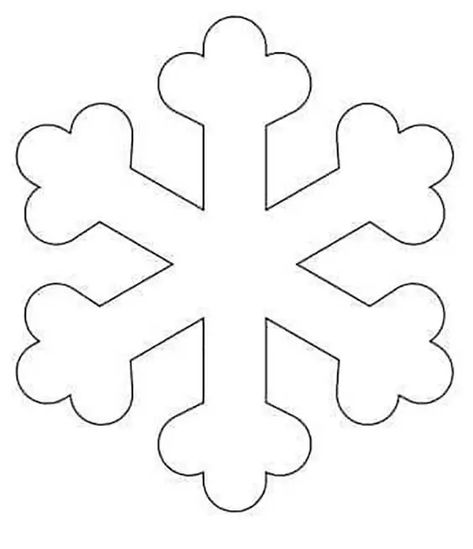 Easy Snowflake Template Printable Free, Winter Hat Template Free Printable, Snowmen Patterns Free Printable, Winter School Decorations, Snowflake Template Printable Free, Felt Patterns Free Printables, Snowman Template Free Printable, Felt Crafts Patterns Templates, Snowflakes Template