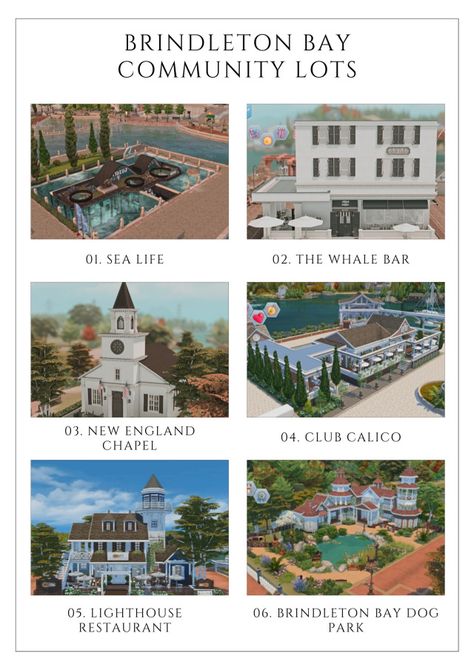 Sims 4 Brindleton Bay Mansion, The Sims 4 Community Lot Ideas, Brindleton Bay Sims 4 Houses, Sims 4 Shotgun House, Sims Brindleton Bay, Sims 4 New England House, Oasis Springs Community Lot, Brindelton Bay Sims 4, The Sims 4 Community Lot