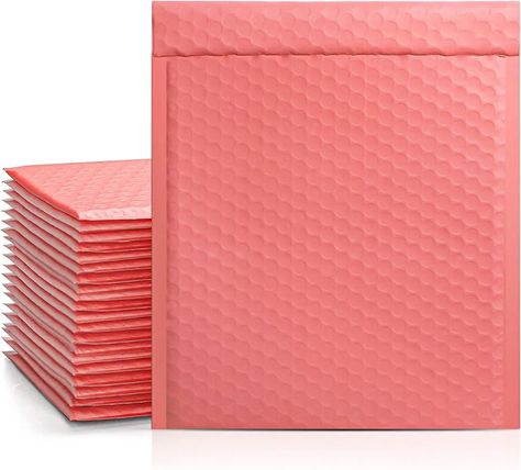 Hassle free Metronic Bubble Mailers 8.5x12 Inch 25 Pack, Padded Envelopes Waterproof, Self-Seal Adhesive Cushioning Shipping Bags for Shipping Books, Small Business, Packaging, Mailing Mailer Packaging, Packaging Bag, Poly Mailer, Corrugated Cardboard, Bubble Mailer, Poly Mailers, Bubble Envelopes, Clear Bags, Red Coral