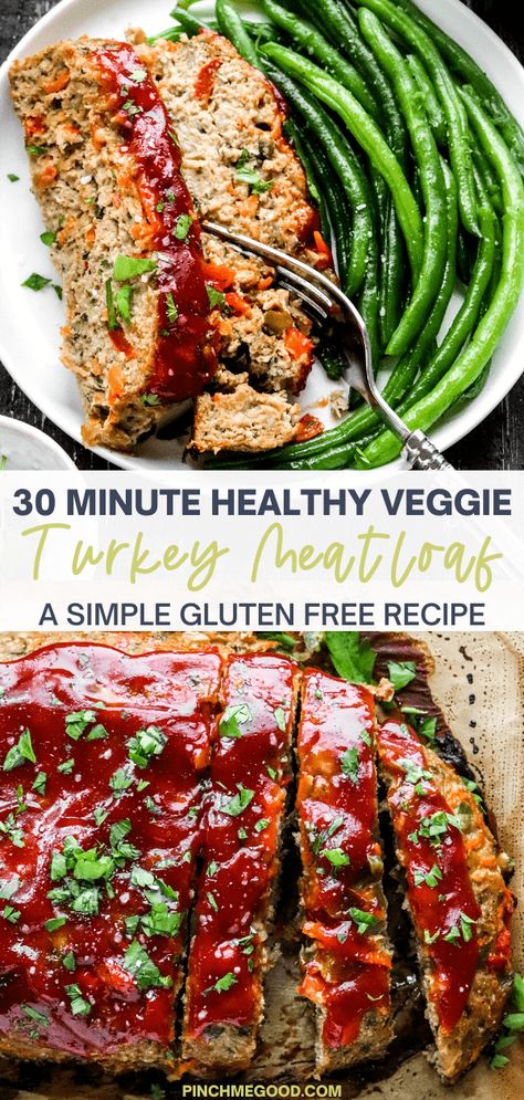 Gluten Free Turkey Meatloaf, Healthy Turkey Meatloaf, Turkey Meatloaf Healthy, Turkey Meatloaf Recipe, Gluten Free Meatloaf, Meatloaf Recipes Healthy, Healthy Meatloaf, Healthy Turkey Recipes, Gluten Free Turkey