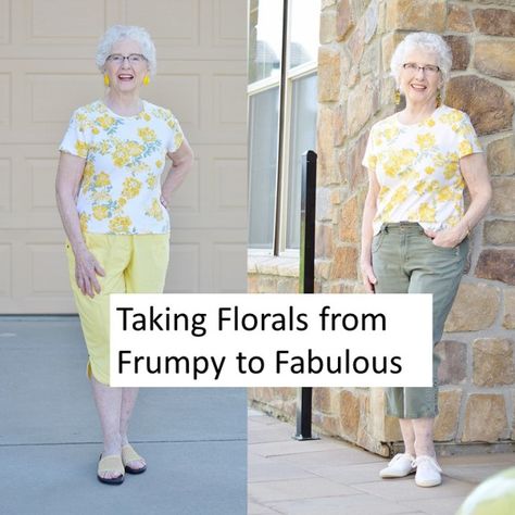 #FridayFrivolity - Frumpy Florals 1 (With Modern Jeans) - Jodie's Touch of StyleJodie's Touch of Style Frumpy To Fabulous, Floral Shirt Outfit, Modern Jeans, Floral Shirts, Who Asked, Shirt Outfits, Midlife Women, Ha Ha, Real Style