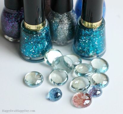 How To Make Glass Glitter Magnets | Hometalk Glitter Magnets, Glitter Projects, Food Jars, Modern Plant Stand, Glitter Glasses, Recycled Book, Glass Glitter, Baby Food Jars, Glass Gems