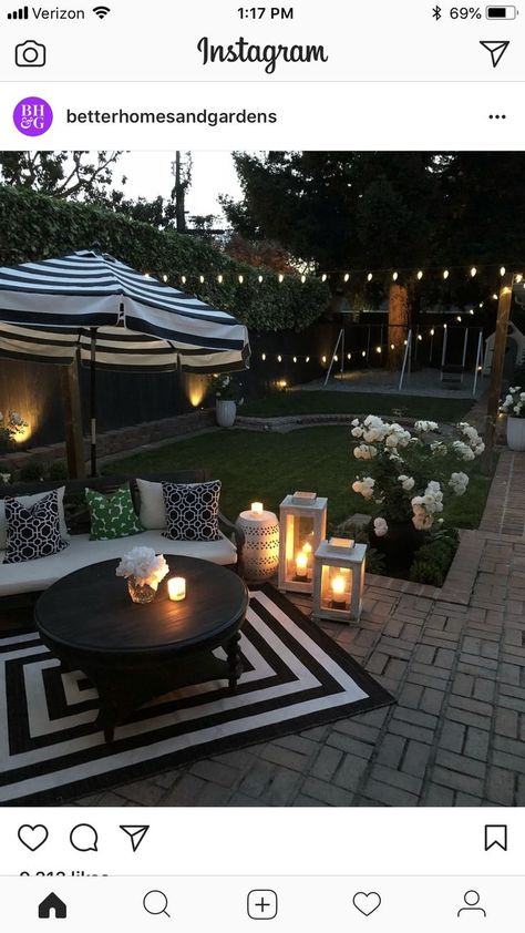 Patio Garden Ideas On A Budget, Design Per Patio, Patio Gardens, Simple Backyard, Budget Garden, Small Backyard Patio, Small Backyard Design, Cool Ideas, Backyard Patio Designs