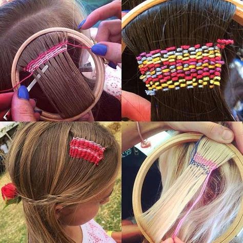 Girls, get a look of #HairTapestry a  new hair fashion trend! Try it now for a unique touch! #CosmalineMakesYourDay #Trend#HairTapestry #HairStyle #HairCare #Fashion #Fashionista #Hair #Tapestry #Unique #Picoftheday #Likeforlike Cute Everyday Hairstyles, Trendy We Fryzurach, Rainbow Tapestry, Tapestry Loom, Hippie Hair, Latest Hair Trends, Hair Creations, Pinterest Hair, Hair Shows