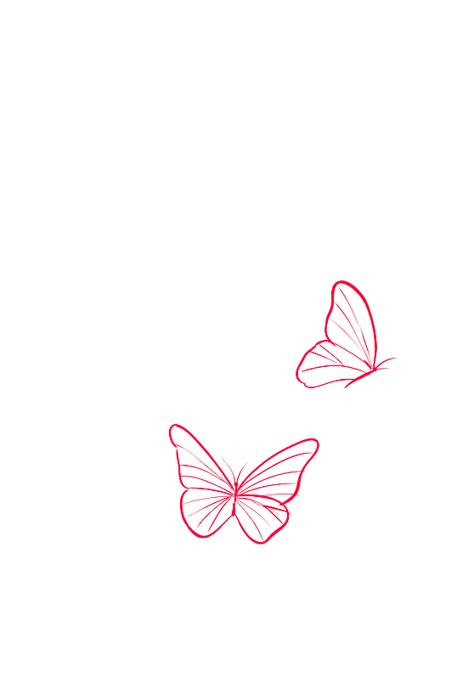 Red Stencil Tattoo, Red Tattoo Minimalist, Butterfly Foot Tattoo, Red Butterfly Tattoo, Tatu Ideas, Red Flower Tattoos, Easy Tattoos, Simple Butterfly Tattoo, Butterfly Tattoo Stencil