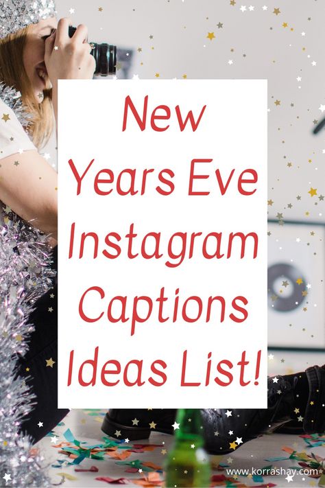 New Year’s Eve Instagram captions ideas list! List of NYE Instagram captions ideas. What to caption your new years eve IG post! New Years Eve Captions Instagram, New Instagram Captions, New Years Captions Instagram Couple, Party Slogans, New Year Captions, Happy New Year Funny, New Years Eve Quotes, Eve Instagram, Birthday Eve