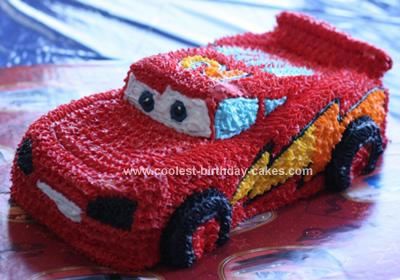 Car Shaped Cake, Lightning Mcqueen Birthday Cake, Birthday Cake Kids Boys, Disney Cars Cake, Lightning Mcqueen Cake, Mcqueen Cake, Cars Birthday Cake, Birthday Cake For Husband, New Birthday Cake