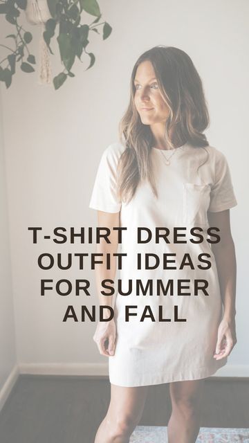 T Shirt Dress With Cardigan, How To Dress Up A T-shirt Dress, Tshirt Dress Winter, White T Shirt Dress Outfit, Styling A Tshirt Dress, How To Style A T Shirt Dress, How To Style Tshirt Dress, How To Wear A Tshirt Dress, White Tshirt Dress Outfit