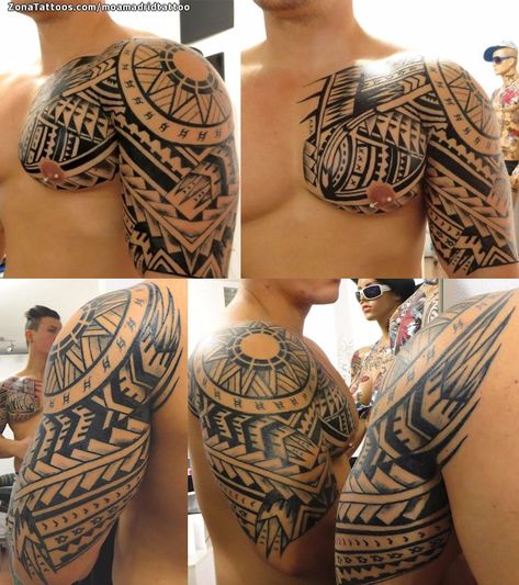 Tatuaje de moamadridtattoo Maoríes, Pecho, Brazo, Hombro En ZonaTattoos, tu web de tatuajes Maori Tattoos, Maori Tattoo Designs, Samoan Tattoo, Chest Tattoo Men, Full Sleeve Tattoos, Different Tattoos, Best Sleeve Tattoos, Maori Tattoo, Family Tattoos