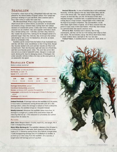 Seafallen Ocean Monsters, Dnd Enemies, Homebrew Monsters, 5e Monsters, Dnd Stats, Dnd Monster, Dnd Creatures, Monster Manual, Dragons 5e