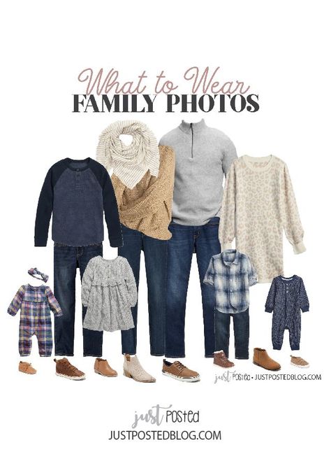 This look is perfect for Family Pictures with pops of Navy, gray and cream! This would be perfect for a Fall photos or for Christmas cards. This link has 6 different looks to check out for your family photos! Navy Family Pictures, Fall Picture Outfits, Family Christmas Pictures Outfits, Fall Photo Outfits, Winter Family Pictures, Fall Family Outfits, Christmas Pictures Outfits, Family Portrait Outfits, Family Photo Colors