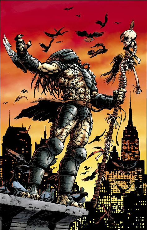 Predator Comics, Predator Artwork, Predator Alien Art, Predator Movie, Alien Vs Predator, Horror Movie Art, Alien Vs, Alien Art, Dark Horse Comics