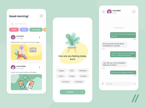 Desain Ux, Diary App, Mood Journal, Mood Diary, Creative Market Design, Health Application, Journal App, Wellness Apps, Directory Design