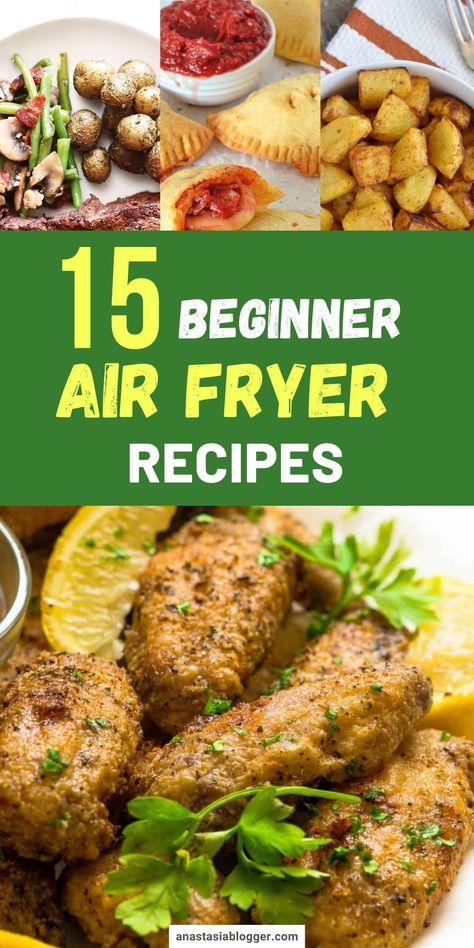 Did you buy a new air fryer recently and do not know what to do or what to make with it? Then do not worry because here are beginner-friendly air fryer recipes you can easily do! #airfryerrecipes #beginnerrecipes #easyrecipes Airfryer Recipes Easy, Air Fryer Recipes For Beginners, Healthy Air Fryer Recipes, Easy Air Fryer Recipes, Boiled Chicken Breast, Healthy Air Fryer, Seared Chicken Breast, Easy Chicken Parmesan, Easy Chicken Breast