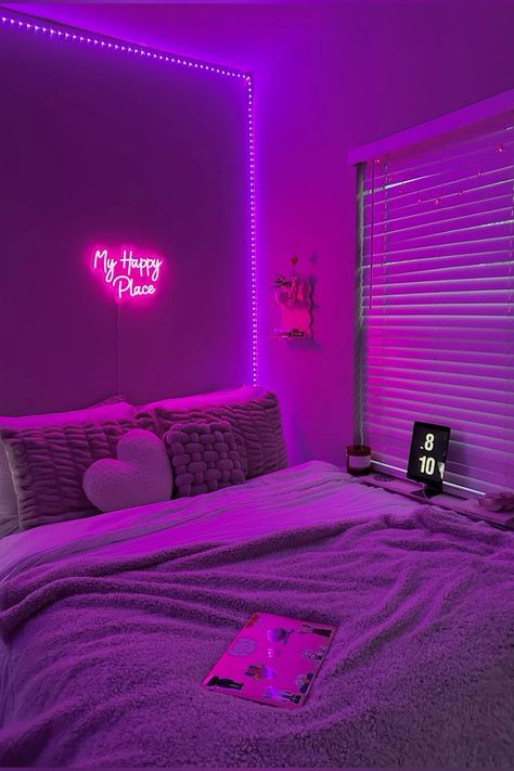 Dream Asethic, Cute Simple Bedroom, Purple Room Decor, Luxury Room Bedroom, Chill Room, Pink Room Decor, Classy Bedroom, Dekorasi Kamar Tidur, Room Redesign