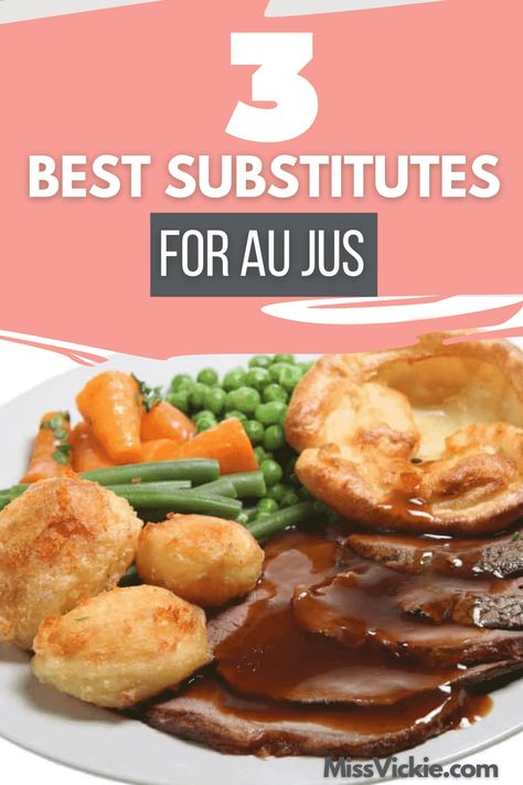 3 Best Substitutes For Au Jus - Miss Vickie Au Jus Gravy Mix Recipe, Easy Au Jus Recipe, Beef Au Jus, Au Jus Recipe, Kitchen Secrets, Df Recipes, Gravy Packet, Homemade Soups, Diy Mixes