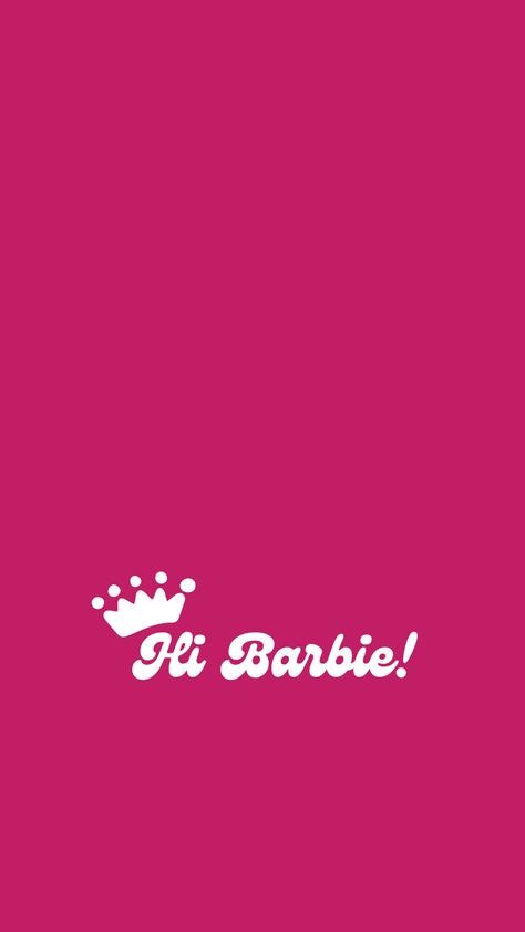 Hot Pink Barbie Wallpaper, Hi Barbie Wallpaper, Barbie Movie Iphone Wallpaper, Barbie Movie Wallpaper Aesthetic, Barbie Movie Wallpaper Iphone, Barbie Lockscreen Aesthetic, Movie Pink Aesthetic, Barbie Phone Wallpapers, Barbie Cutouts