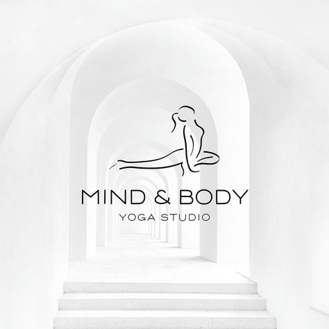 Logo Design and Branding for Mind & Body Yoga Studio Yoga Studio Names, Studio Names Ideas, Logo Design Body, Yoga Business, Yoga Logo, Fitness Logo Design, Names Ideas, Fitness Logo, Branding Design Inspiration