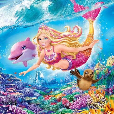 Barbie Mermaid Wallpaper, Barbie Mermaid Movie, Barbie In A Mermaid Tale, Mermaid Movie, Evil Mermaids, Outfits Drawing, Ideas Maquillaje, Barbie Mermaid, Mermaid Movies