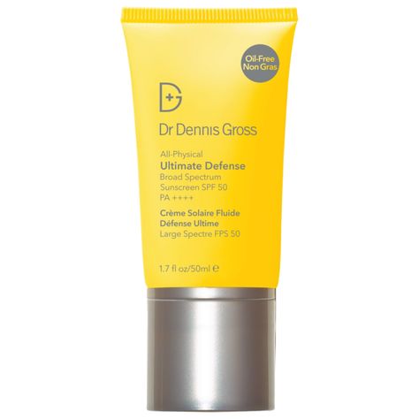 All-Physical Ultimate Defense Broad Spectrum Sunscreen SPF 50 PA++++ - Dr. Dennis Gross Skincare | S Hibiscus Sabdariffa, Dennis Gross, Extra Skin, Dr Dennis Gross, Physical Sunscreen, Tranexamic Acid, Sunscreen Spf 50, Anti Aging Ingredients, Oily Skin Care