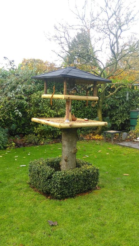 Large Bird Feeder, Bird Feeder Station, Large Bird Feeders, Backyard Birds Sanctuary, Backyard Birds Feeders, Wood Bird Feeder, Wooden Bird Feeders, Bird Feeding Station, Bird Houses Ideas Diy