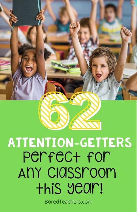 Classroom Attention Grabbers, Classroom Phrases, Attention Getters, Responsive Classroom, Attention Seekers, Love Teacher, High School Classroom, Learning Time, Online Student