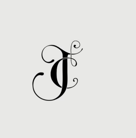 C And J Initial Tattoo, J And C Tattoo, Cj Tattoo Initials, Monogram Tattoo Initials, Cj Tattoo, Letter Tattoos Initials, Tattoos Initials, Monogram J, Letter Tattoos