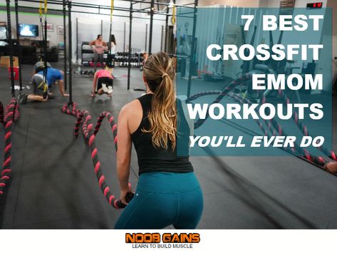 7 Best CrossFit EMOM Workouts You’ll Ever Do | NOOB GAINS Crossfit Emom Wod, Emom Workout Weights Crossfit, Emom Workout Weights, Crossfit Emom, Emom Crossfit, Crossfit Legs, Wod Workouts, Workouts To Burn Fat, Crossfit Workouts Wod