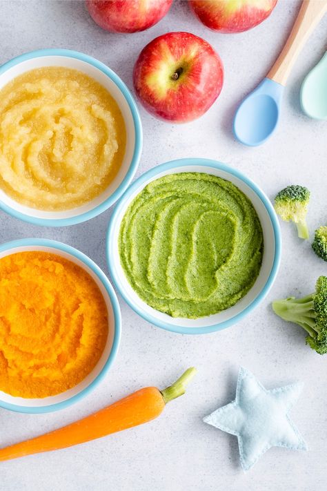 Healthy baby food vegetable puree organic recipe in bowls | free image by rawpixel.com / Monika Organic Food Photography, Baby Food Vegetables, Baby Pasta, First Finger Foods, Baby Meal Plan, Food Spread, Healthy Baby Food, Baby Finger Foods, Picky Eating