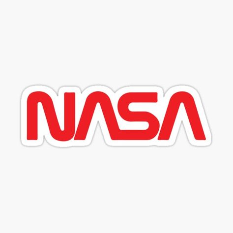 Nasa Stickers | Redbubble Wallpaper Corazones, Nasa Gifts, Red Stickers, Three Logo, Vintage Nasa, Nasa Logo, Star Wars Diy, Stickers Redbubble, Collage Phone Case