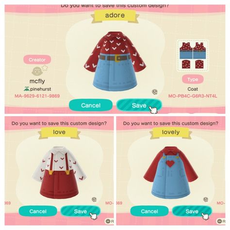 Acne Clothes Codes, Acne Clothing Codes, Custom Design Clothes Acnh, Cute Animal Crossing Outfit Codes, Acne Outfit Codes, Acnh Christmas Outfit Codes, Acnh Clothes Design Id Coquette, Acnh Valentines Day Ideas, Acnh Valentines Day Clothes