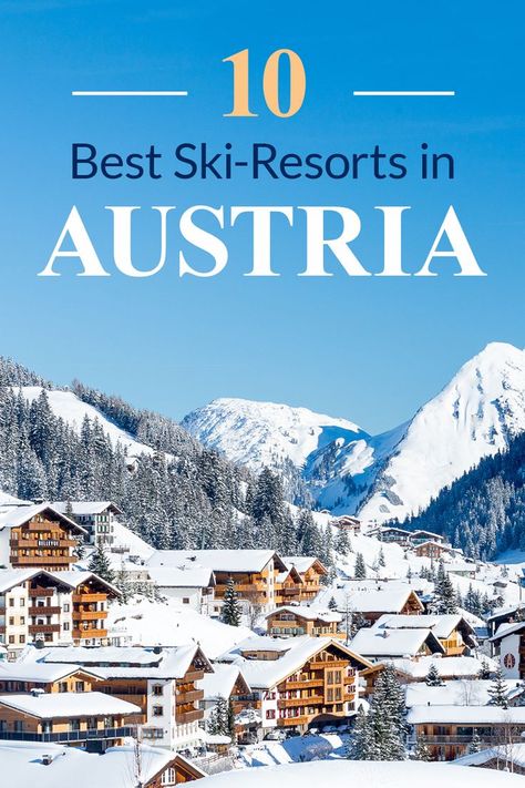 Discover the best ski resorts in Austria. Click the pin to find the best skiing spots in Austria and the best places to snowboard in Austria. Stay at the top winter resorts in Austria with the help of this travel guide. Ski Europe, Ski Austria, Austria Winter, Europe Winter Travel, Family Ski Trip, Winter Resort, Winter Travel Destinations, Best Ski Resorts, Ski Vacation