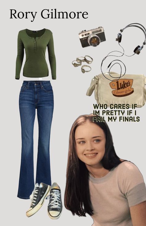 Rory Gilmore Comfy Outfits, Rory Gilmore Green Pants, Outfit Inspo Rory Gilmore, Cute Rory Gilmore Outfits, Modern Rory Gilmore Outfits, Rory Gilmore Style Outfits Summer, College Autumn Outfits, Rory Gilmore Fashion Outfits, Rory Gilmore Spring Outfits