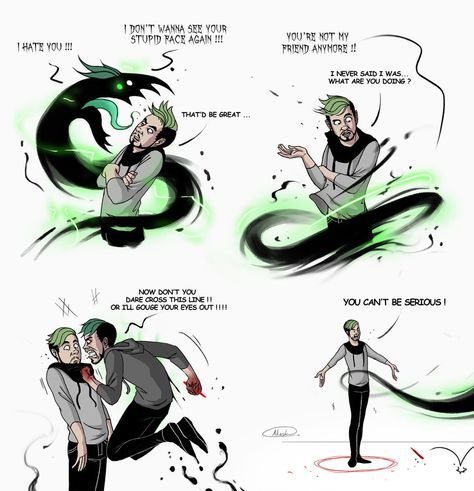 Stay ! by maskman626 on DeviantArt I enjoyed this too much (: Antisepticeye Fanart, Pewdiepie Jacksepticeye, Jacksepticeye Memes, Anti Jacksepticeye, Darkiplier And Antisepticeye, Jacksepticeye And Markiplier, Youtube Memes, Mark And Jack, Markiplier And Jacksepticeye